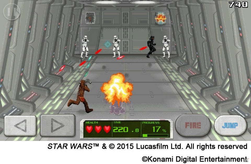 iOS/Android「スター・ウォーズ フォースコレクション」スター・ウォーズの日を祝おう！16ビット風のミニゲーム「SWFC Presents：Contra Mini-Game」が実装の画像7
