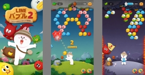 iOS/Android「LINE バブル2」本日より配信開始！ルビーが貰えるキャンペーンも実施の画像1
