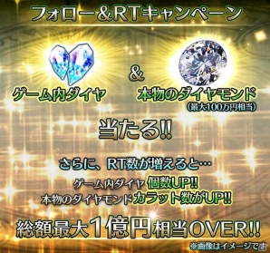 Android「ピルグリムサーガ」ゲーム内ダイヤと本物のダイヤモンドが当たるTwitterキャンペーンが実施の画像2