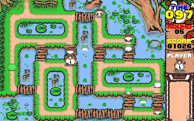 「プロジェクトEGG」にてコンパイルのアクションゲーム「たぬキッズ（PC-9801版・Windows8.1対応版）」が配信の画像3