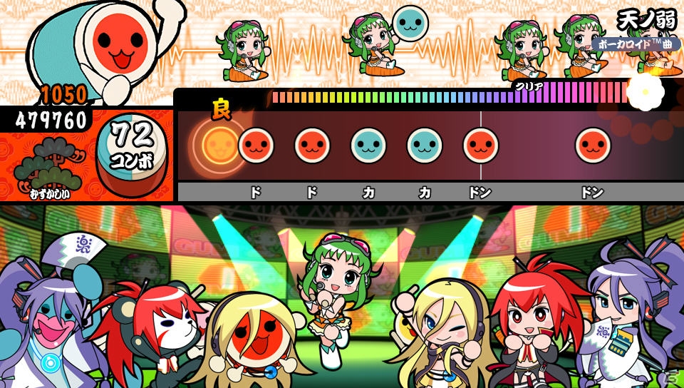 PS Vita「太鼓の達人 Vバージョン」うたプリの「マジLOVE1000％」が登場！小林幸子さんらゲストキャラクターも続々と参戦の画像3