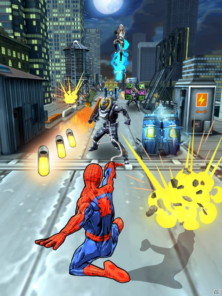 iOS/Android「スパイダーマン・アンリミテッド」が累計100万ダウンロード突破―6種類の新スパイダーマンが登場するアップデートをiOS版で実施の画像3