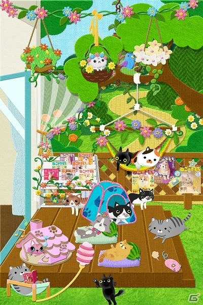 iOS/Android「にゃんパズル」と雑誌「ねこのきもち」がコラボ！シリアルコード入力でコラボデコ「ねこのきもちテントと3姉弟」をゲットの画像2