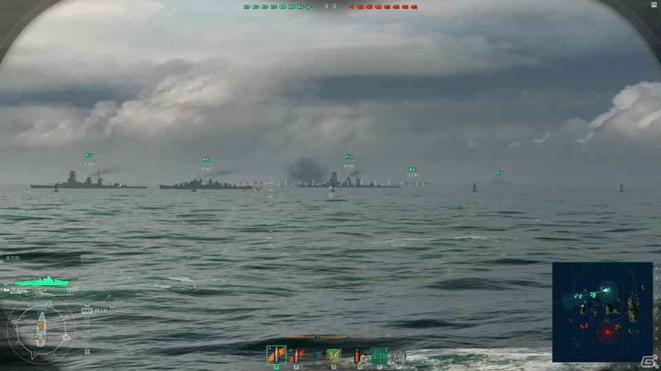扶桑、金剛、全速前進！オンライン海戦ストラテジーゲーム「World of Warships」のβテストをプレイ動画にしてみたの画像5