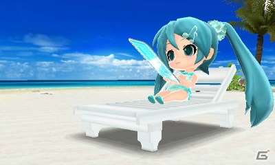3DS「初音ミク Project mirai でらっくす」に追加された各種要素をチェック―「ミライリゾート」滞在中にはビーチイベントが！？の画像25