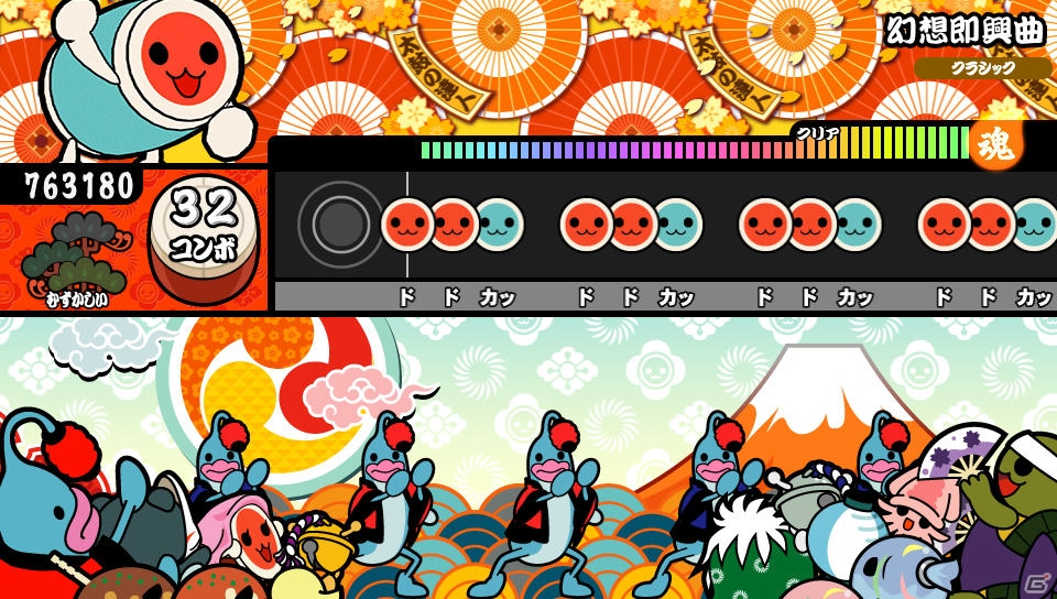 PS Vita「太鼓の達人 Vバージョン」でオカダ・カズチカ選手の入場テーマなど7曲が収録決定！ゲストキャラクターとしてもオカダ選手＆クマトモが登場の画像2