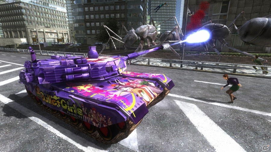 PS4「地球防衛軍4.1 THE SHADOW OF NEW DESPAIR」バレットガールズ＆夏色ハイスクルの“イタ戦車”が配信スタートの画像12