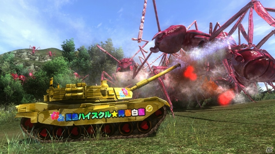 PS4「地球防衛軍4.1 THE SHADOW OF NEW DESPAIR」バレットガールズ＆夏色ハイスクルの“イタ戦車”が配信スタートの画像20