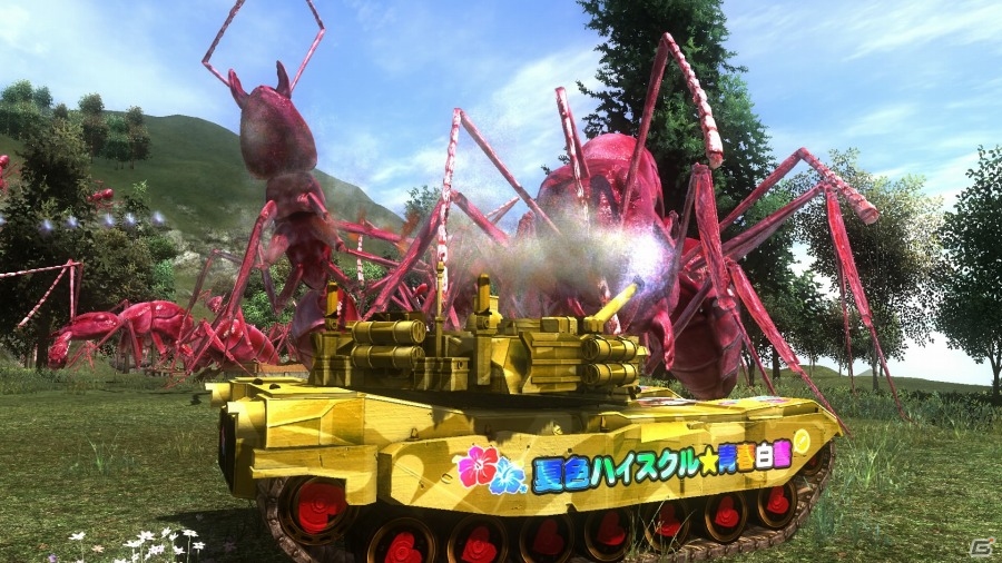 PS4「地球防衛軍4.1 THE SHADOW OF NEW DESPAIR」バレットガールズ＆夏色ハイスクルの“イタ戦車”が配信スタートの画像22