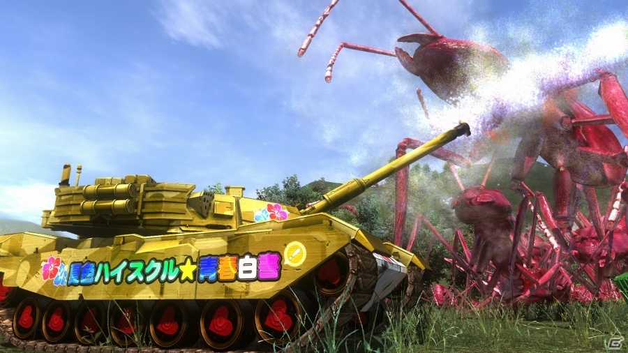 PS4「地球防衛軍4.1 THE SHADOW OF NEW DESPAIR」バレットガールズ＆夏色ハイスクルの“イタ戦車”が配信スタートの画像23