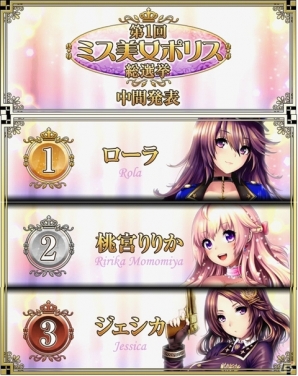 iOS/Android「出動！美女ポリス」3周年記念「ミス美女ポリス総選挙」の中間発表！3周年記念ログインボーナスもスタートの画像1