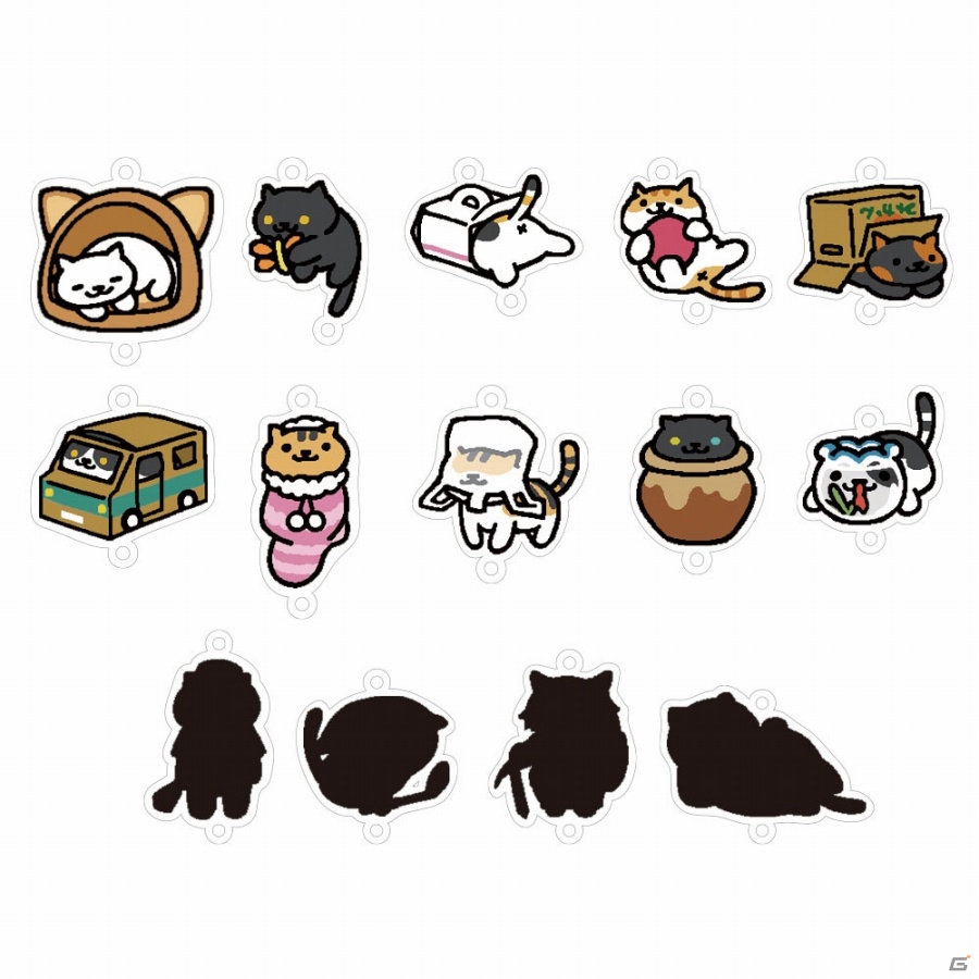 「ねこあつめ」のつなげて遊べるアクリルキーホルダー「じょいこれ」が8月上旬に登場！翻訳受付も実施中の画像2