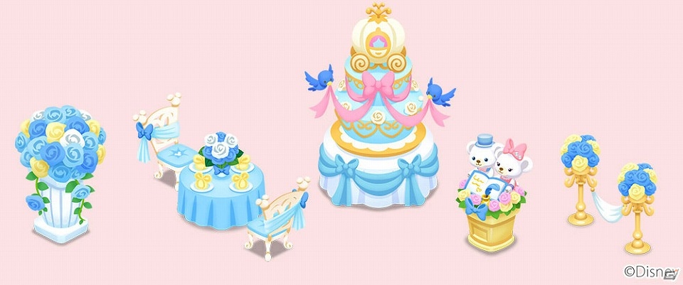 iOS/Android「ディズニー マジックキャッスル ドリーム・アイランド」シンデレラをモチーフにしたアバターが手に入るイベント「シンデレラウェディング」が開始！の画像5