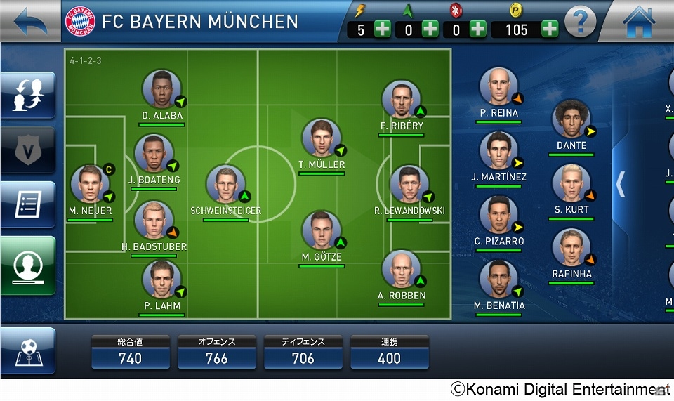 iOS/Android「PES CLUB MANAGER」が世界配信開始―「ウイイレ」の制作ノウハウを活かしたサッカークラブマネジメントゲームの画像6