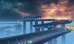 Unreal Engine 4で開発したフル3Dレースゲーム「BUSHIDO RIDE」iOS版が配信―サムライがホバーボードで近未来都市を駆け抜ける！の画像4