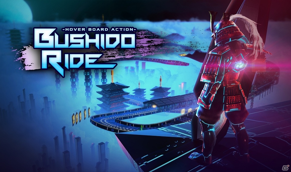 Unreal Engine 4で開発したフル3Dレースゲーム「BUSHIDO RIDE」iOS版が配信―サムライがホバーボードで近未来都市を駆け抜ける！の画像1