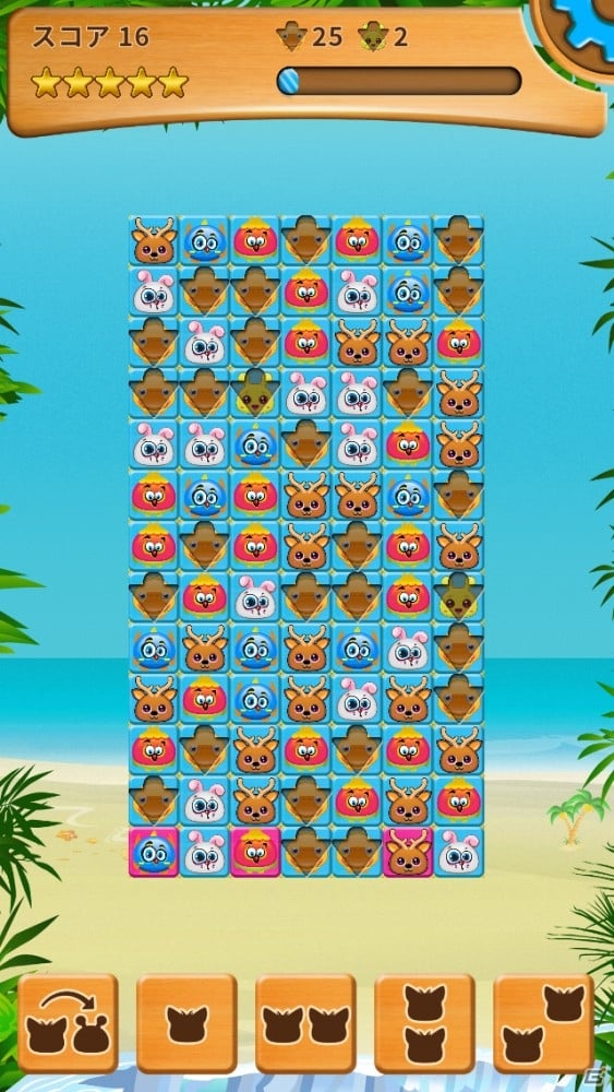 3マッチパズル×落ちゲーの頭脳派ゲーム「FREE HAPPY ANIMALS」が配信スタートの画像6