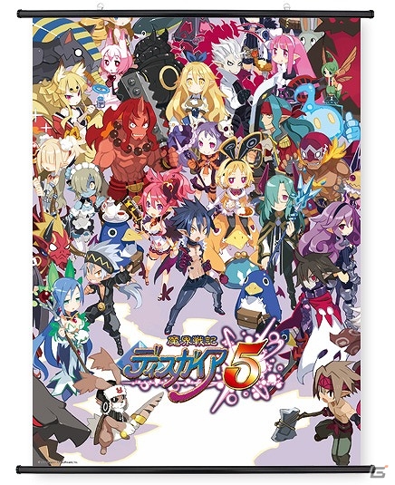 「魔界戦記ディスガイア5」＆「大江戸BlackSmith」のキャラクターたちが大集合したタペストリーが発売！の画像1