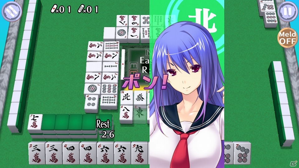 制服美少女たちとの熱い麻雀バトルが楽しめる「Mahjong Pretty Girls Battle：School Girls Edition」がSteamにて6月23日に発売！の画像7