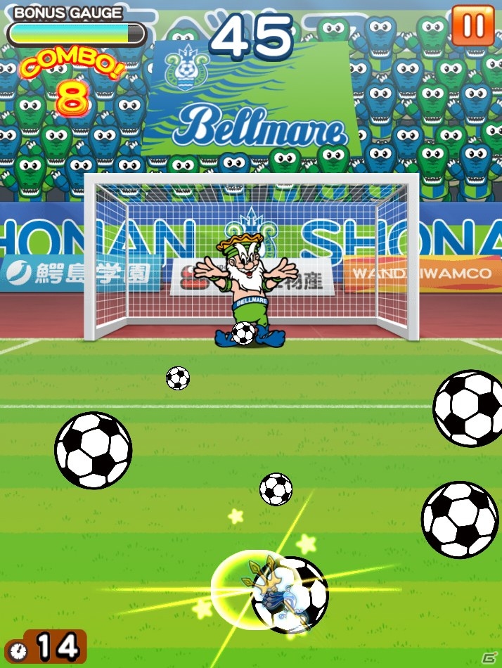 iOS/Android「LINE ワニワニパニック」キングベルI世とPK戦！Jリーグ・湘南ベルマーレとのコラボイベントが開催の画像3