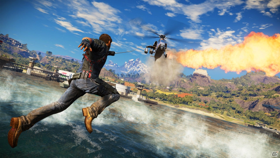 【E3 2015】橋も車も基地も全部爆破！地中海を舞台にリコが暴れまわる「Just Cause 3」を紹介―爆破や新要素の魅力をインタビューの画像10