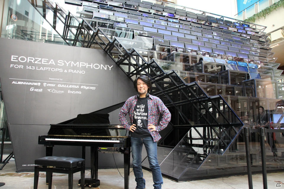 「FFXIV: 蒼天のイシュガルド」TVCM連動イベントがお台場シネマメディアージュ内で開催中！祖堅氏による生ピアノ演奏サプライズ＆音楽についてのインタビューも！の画像1