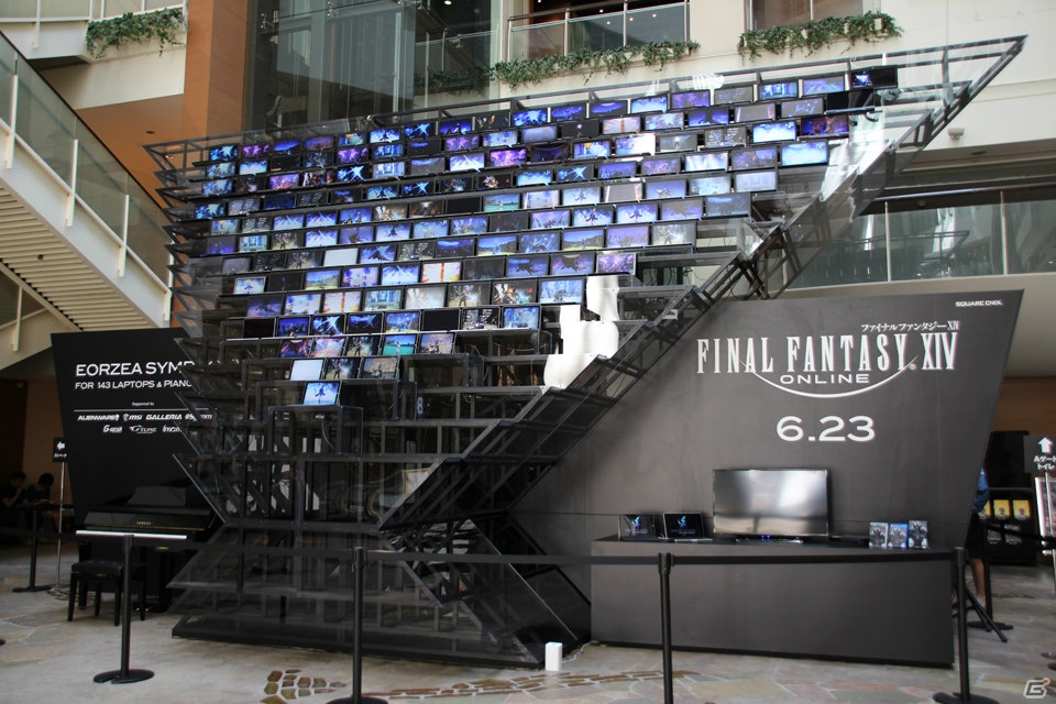 「FFXIV: 蒼天のイシュガルド」TVCM連動イベントがお台場シネマメディアージュ内で開催中！祖堅氏による生ピアノ演奏サプライズ＆音楽についてのインタビューも！の画像2