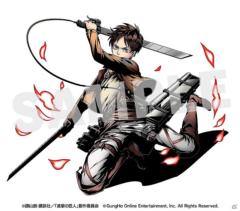 iOS/Android「ディバインゲート」と「進撃の巨人」の復活コラボが6月26日に開催！エレンやミカサなどのお馴染みのキャラクターたちが登場の画像2