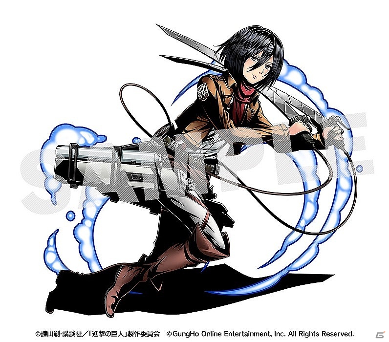 iOS/Android「ディバインゲート」と「進撃の巨人」の復活コラボが6月26日に開催！エレンやミカサなどのお馴染みのキャラクターたちが登場の画像3