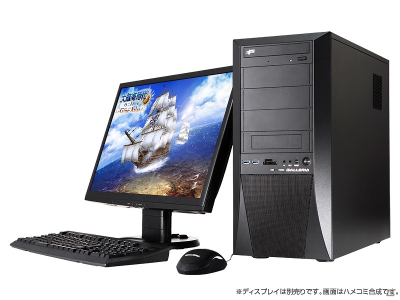 ドスパラ、30日間のプレイチケットやゲーム内アイテム10種が付いた「GALLERIA 大航海時代 Online 推奨パソコン」を発売の画像1