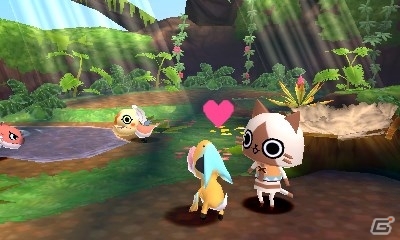 3DS「モンハン日記 ぽかぽかアイルー村DX」こもれびの巣でモンスターベビーと出会える！仮面女子コラボ衣装＆ショップ特典なども紹介の画像4