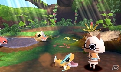 3DS「モンハン日記 ぽかぽかアイルー村DX」こもれびの巣でモンスターベビーと出会える！仮面女子コラボ衣装＆ショップ特典なども紹介の画像5