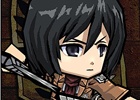 iOS/Android「ケリ姫スイーツ」アニメ「進撃の巨人」とのコラボ企画が復活！新たなコラボメンバーとして「ミカサ」が参戦