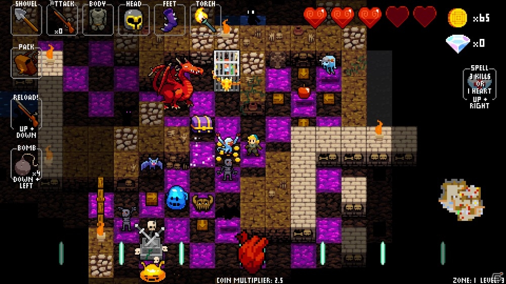 ローグライク×リズムアクション「クリプト・オブ・ネクロダンサー」がPS4/PS Vitaで日本発売決定の画像2