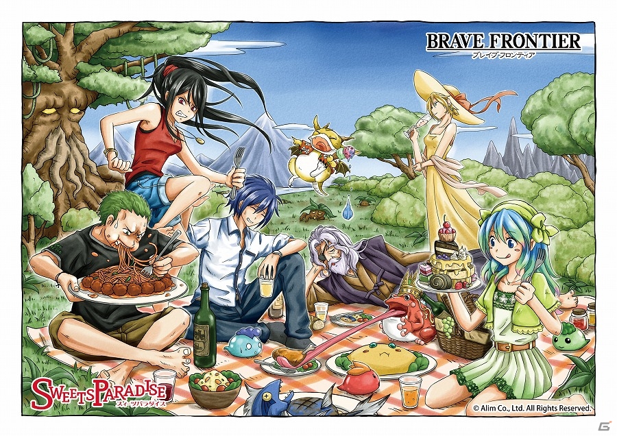 iOS/Android「ブレイブ フロンティア」と「スイーツパラダイス」のコラボカフェがオープン！コラボメニュー注文でゲーム内アイテムが1つもらえるの画像5