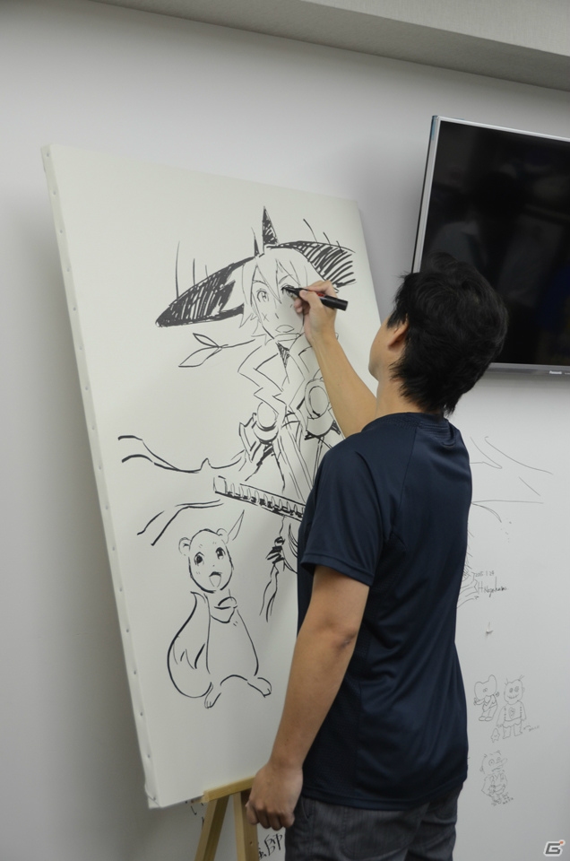 イラスト展示やグッズ販売などを行う 風来のシレン展 がオープン キャラクターデザイン 長谷川薫氏によるライブペイントの模様もお届け ゲーム情報サイト Gamer