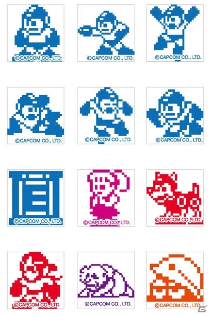 「ロックマン」オリジナルグッズとしてスタンプ＆ミニGメールパックが本日発売の画像2