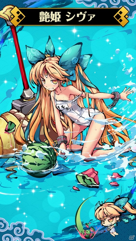 iOS/Android「ひめがみ絵巻」30万DL突破！水着姫神「艶姫 シヴァ」＆イベント「南の島」が公開の画像2