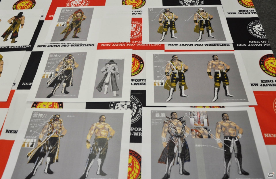 「戦国BASARA4 皇」と「新日本プロレス」のコラボレーションコスチューム第2弾の発表会をレポート！後藤洋央選手のコスチュームを「戦国BASARA」開発スタッフがデザイン！？の画像7