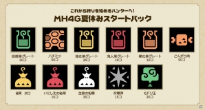 3DS「モンスターハンター4G Best Price！」の発売を記念して「夏休みスタートパック」「夏休みサポートパック」やテーマが期間限定でプレゼントの画像3