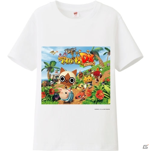 3DS「モンハン日記 ぽかぽかアイルー村DX」自分だけのTシャツが作れる「UTme！」にキャラクタースタンプが登場の画像1