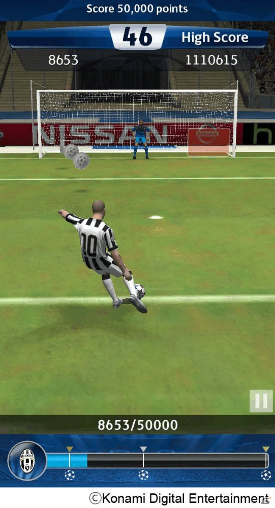 iOS/Android「UEFA Champions League ウイニングイレブン フリック」が100万ダウンロードを突破！の画像7