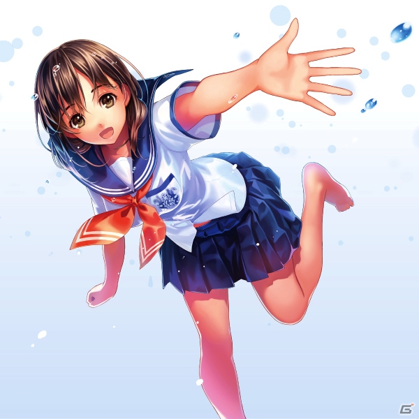 水がかかったヒロインのリアクションも魅力の美少女ADV＆シューターゲーム「ウォーターガール」iOS版の事前登録が開始！の画像1