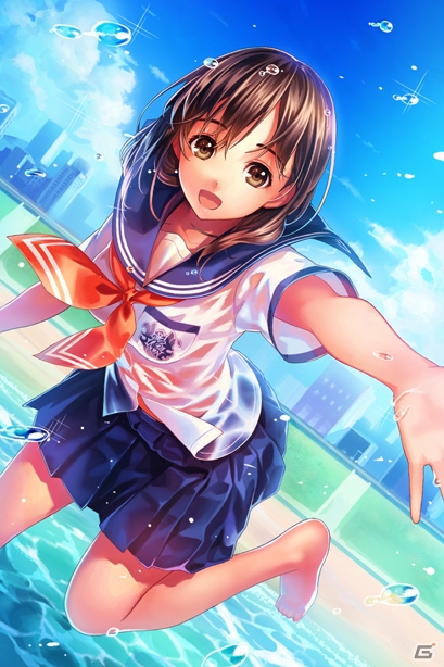 水がかかったヒロインのリアクションも魅力の美少女ADV＆シューターゲーム「ウォーターガール」iOS版の事前登録が開始！の画像16