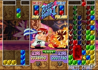カプコンのファイターたちがパズルで対戦！PS3/PS Vita/PSP「スーパーパズルファイターIIX」がゲームアーカイブスに登場の画像4