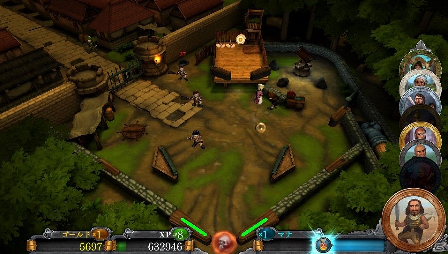 キャラクターをボールとして操作するPS4/PS Vita向けピンボールRPG「ローラーズ オブ ザ レルム～呪われし三戦士と戦乱の王国～」が配信開始！の画像7
