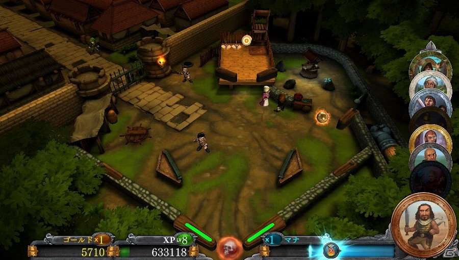 キャラクターをボールとして操作するPS4/PS Vita向けピンボールRPG「ローラーズ オブ ザ レルム～呪われし三戦士と戦乱の王国～」が配信開始！の画像8
