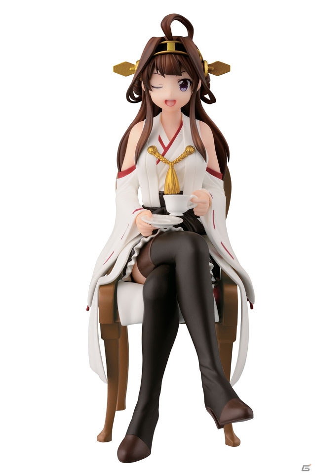 ティータイムを楽しむ金剛型四姉妹のリアルフィギュア＆ちびきゅんキャラが8月下旬よりアミューズメント施設へ順次抜錨！の画像1