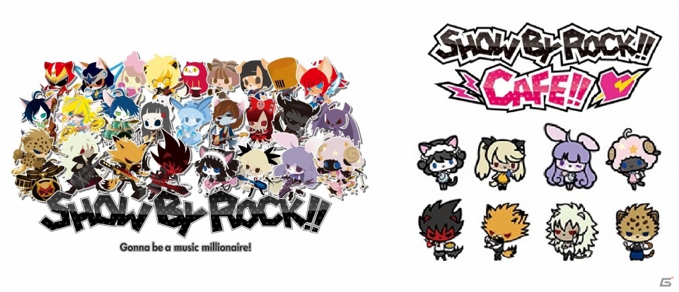 iOS/Android「SHOW BY ROCK!!」コラボデザインブロマイドが手に入る「SHOW BY ROCK!!CAFE」連動キャンペーンが開催！の画像1