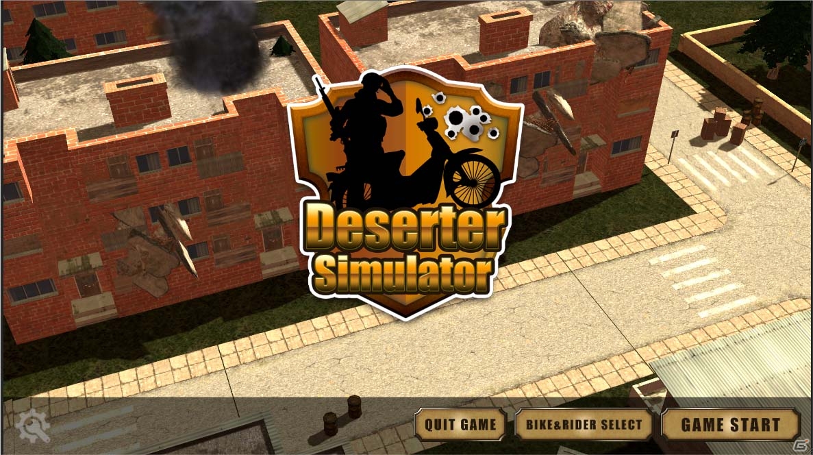 愛と平和を手に入れろ！戦場をバイクで逃げまくる脱走兵シミュレーター「Deserter Simulator」がSteamにて配信の画像3